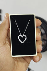 Heart Outline Pendant Necklace