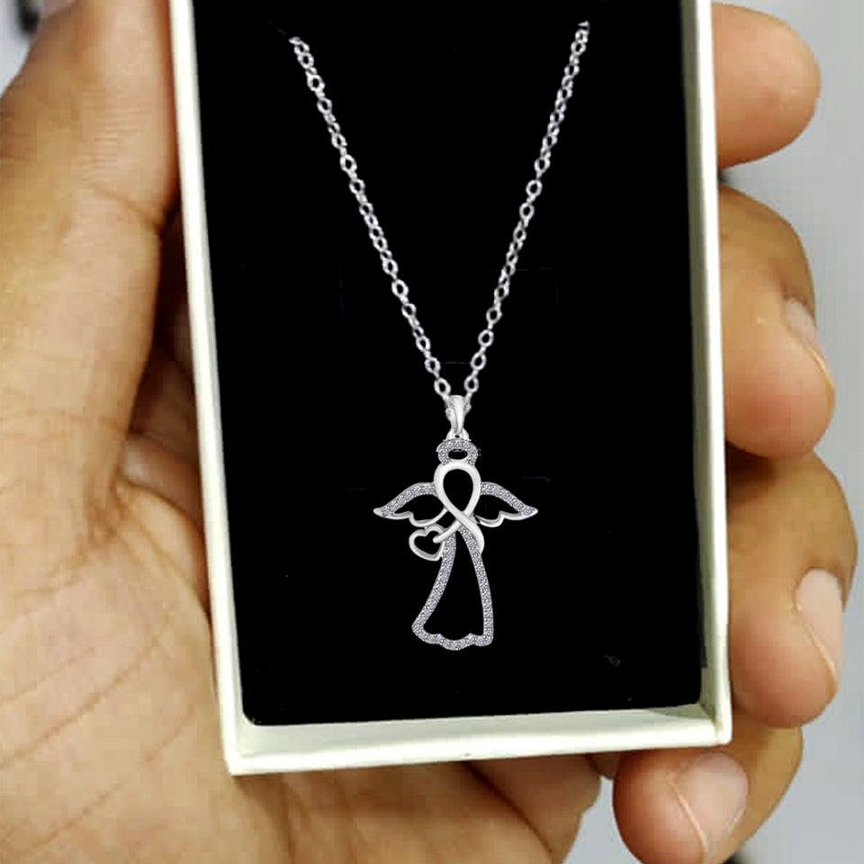 Infinity Angel Pendant Necklace