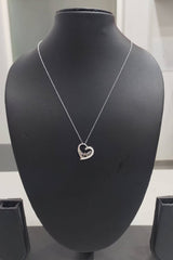 Mom Heart Angel Wing Pendant Necklace