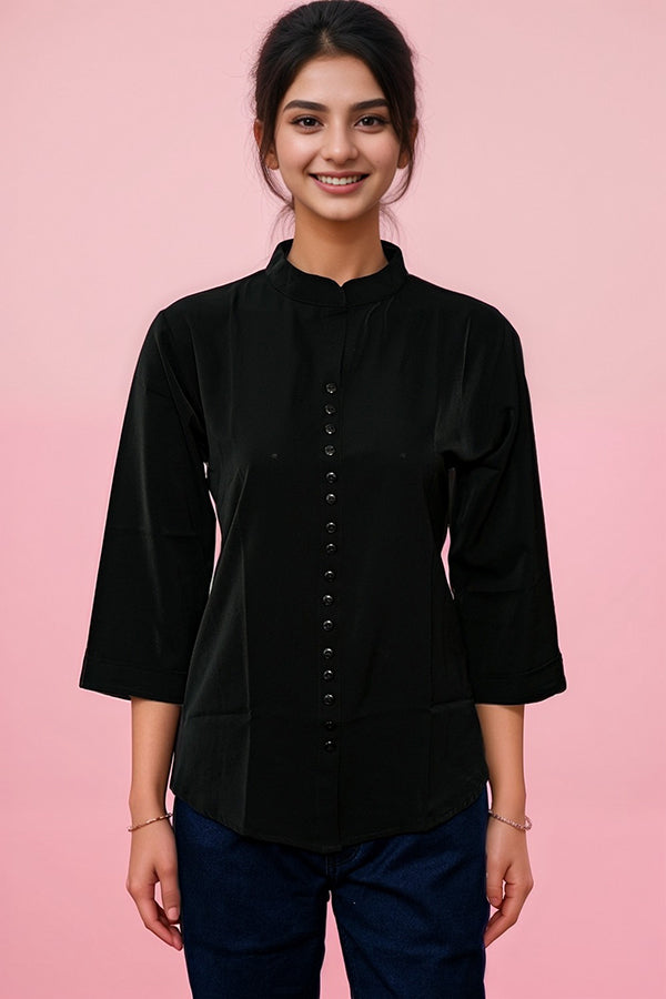 Yaathi Mandarin Collar Top