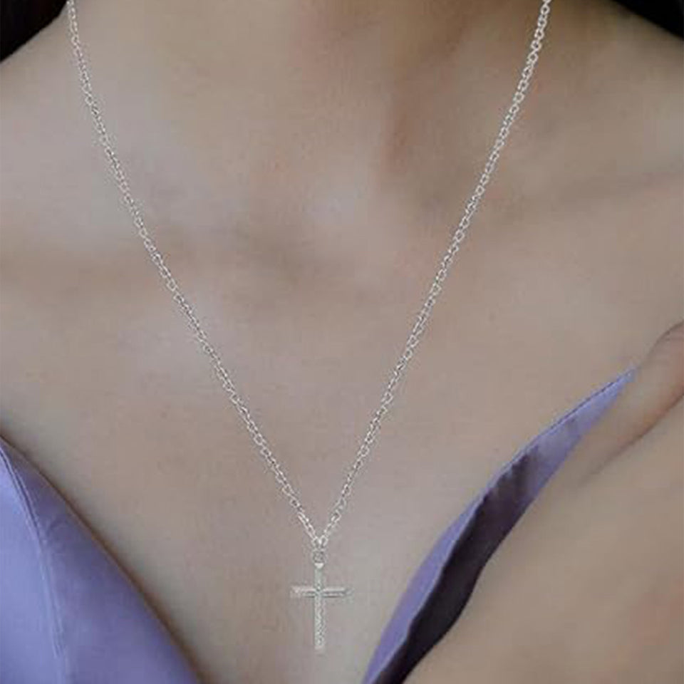 Cut Cross Pendant Necklace