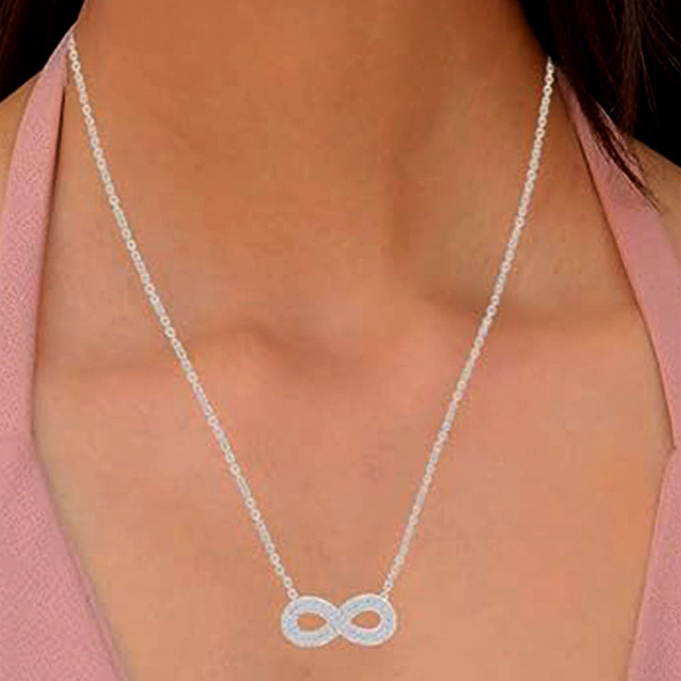 Accent Infinity Pendant Necklace