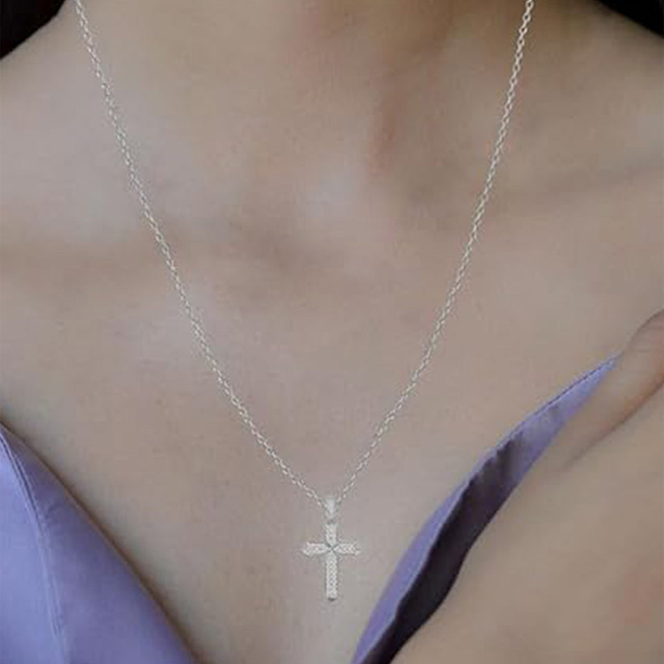 Bold Cross Pendant Necklace