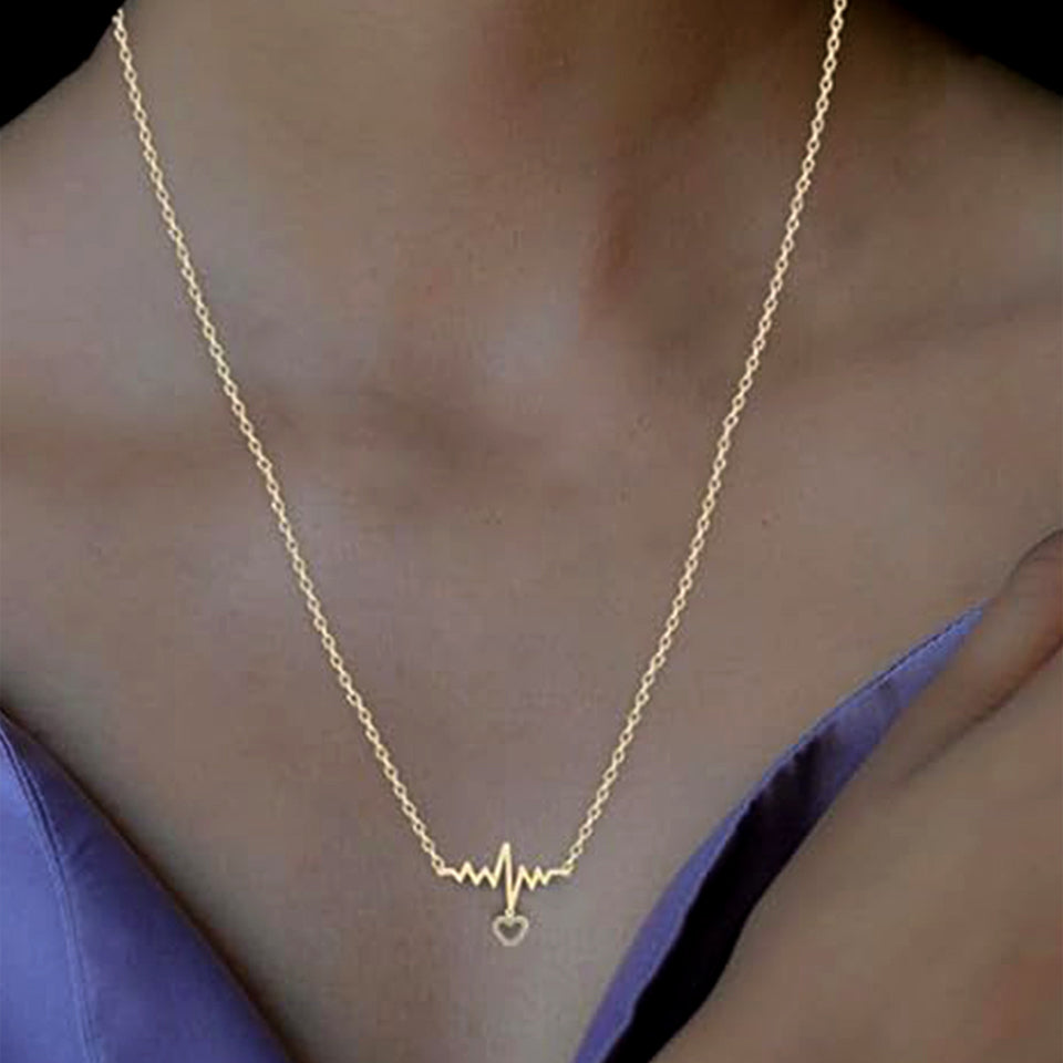 Heartbeat Love Pendant Necklace