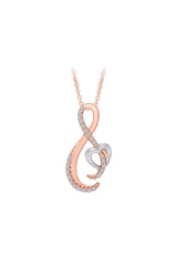 Infinity Heart Pendant Necklace