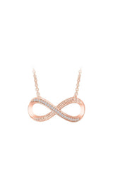 Sideways Infinity Pendant Necklace