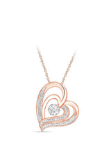 Heart in Heart Pendant Necklace