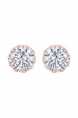 Crown Moissanite Friciton Back Stud