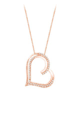 Moissanite Diamond Heart Pendant Necklace