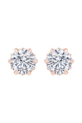 Brilliant Moissanite Diamond Solitaire Stud