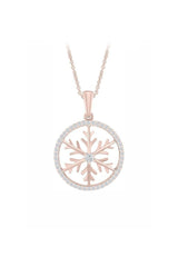 Branch Snowflake Pendant Necklace