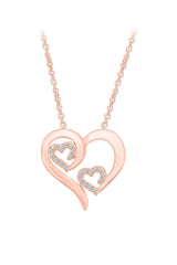 Triple Heart Pendant Necklace