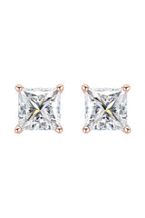 Round Cut Moissanite Solitaire Stud