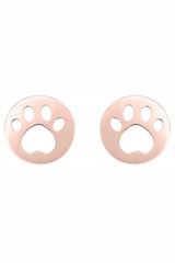 Paw Print Cutout Stud