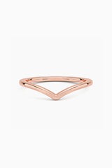 Curved V Shape Ring