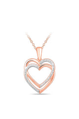 Trendor Love Double Heart Pendant Necklace