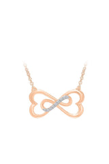 Heart-Shaped Infinity Pendant Necklace