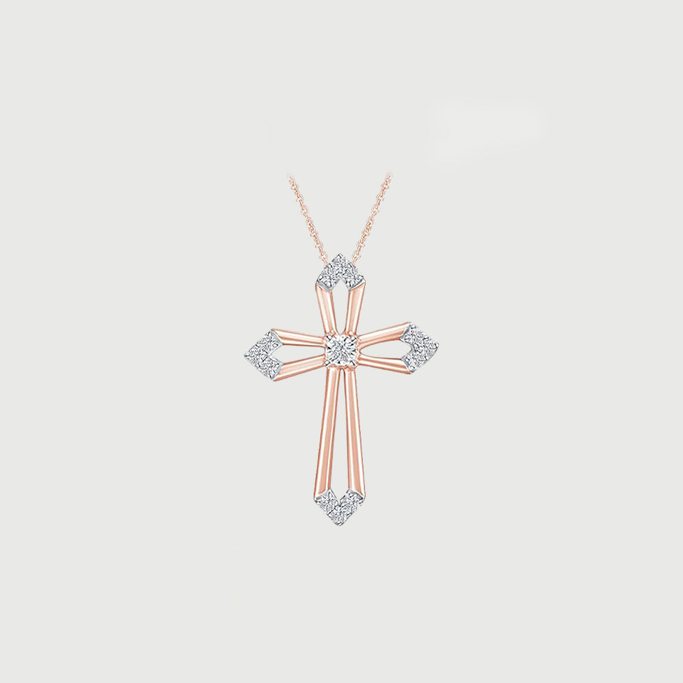 Open Cross Pendant Necklace