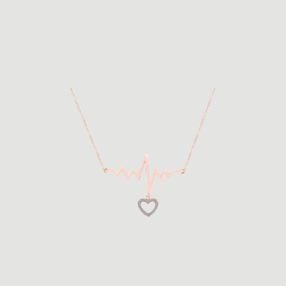 Heartbeat Love Pendant Necklace