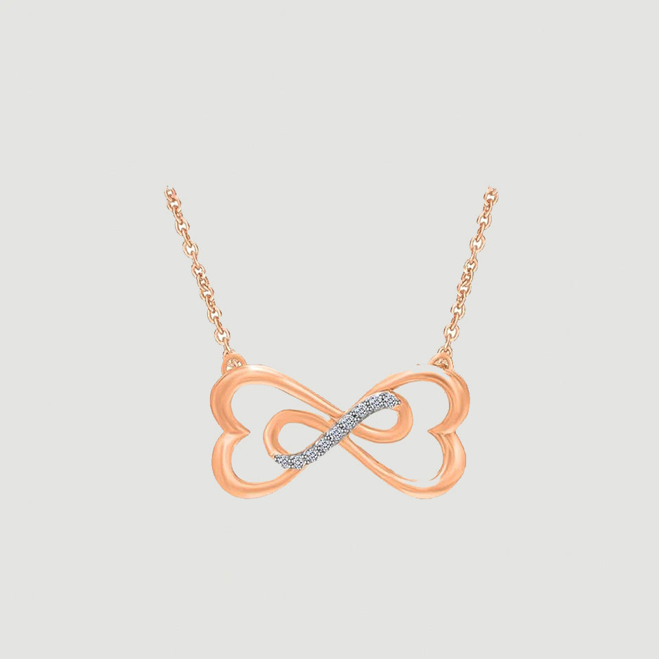 Heart-Shaped Infinity Pendant Necklace