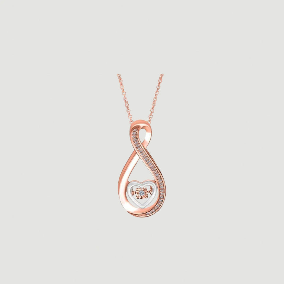 Heart Infinity Pendant Necklace