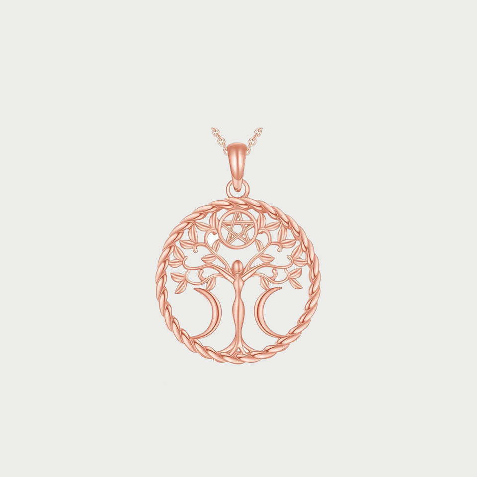 Tree Of Life Medallion Pendant Necklace