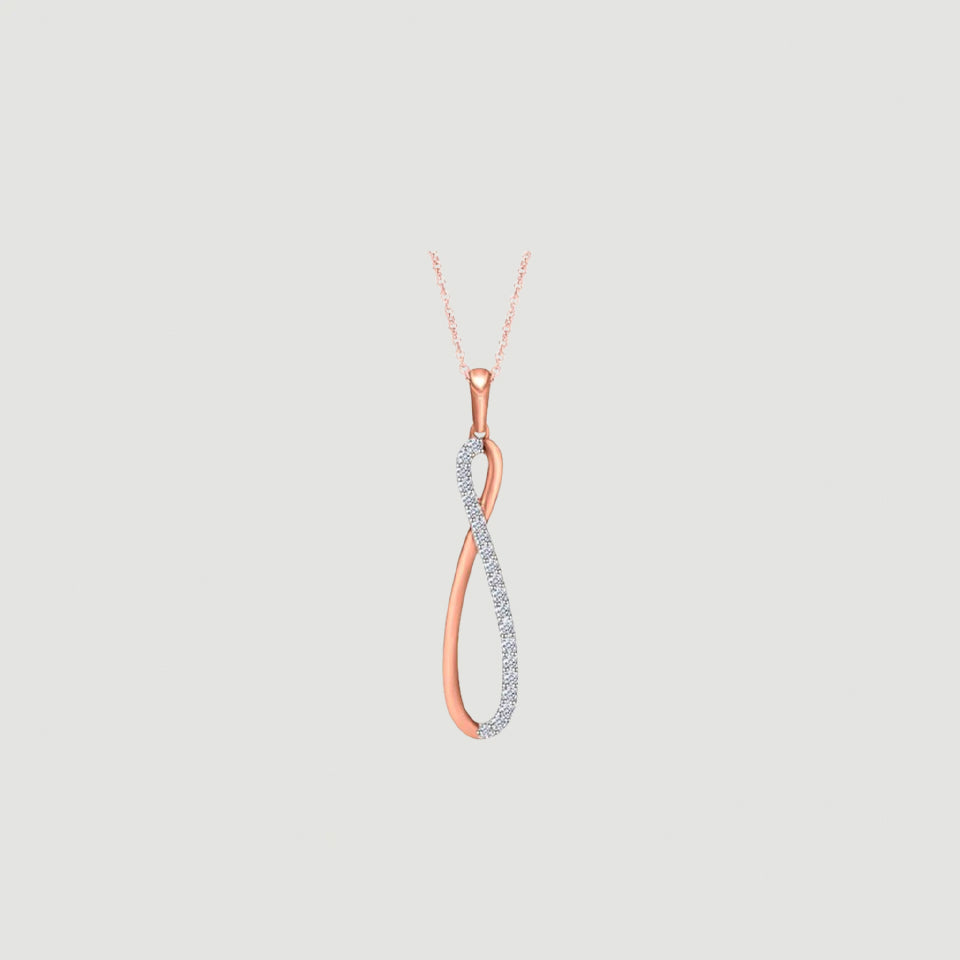 Slide Infinity Pendant Necklace