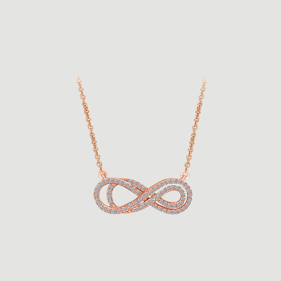 Layered Infinity Pendant Necklace