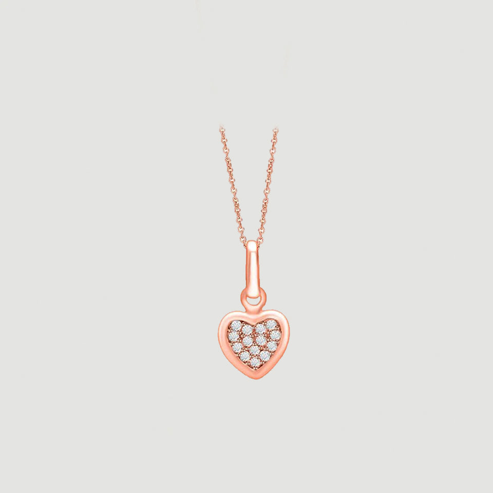 Cluster Heart Pendant Necklace