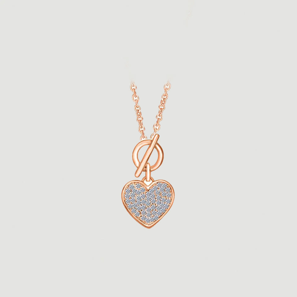 Toggle Love Heart Pendant Necklace