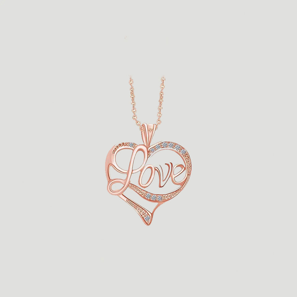 Moissanite Love Heart Pendant Necklace