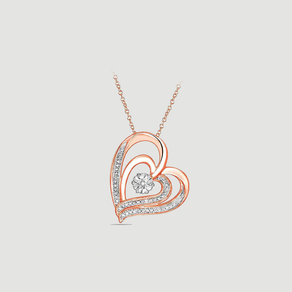 Heart in Heart Pendant Necklace