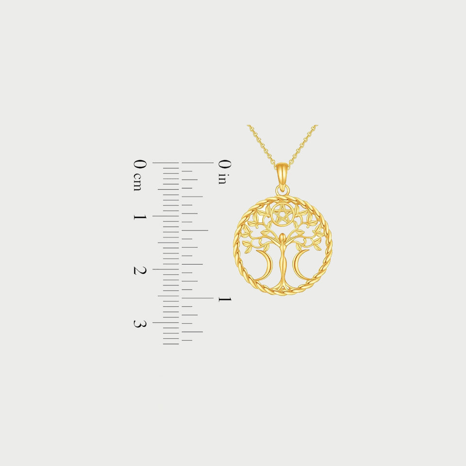 Tree Of Life Medallion Pendant Necklace