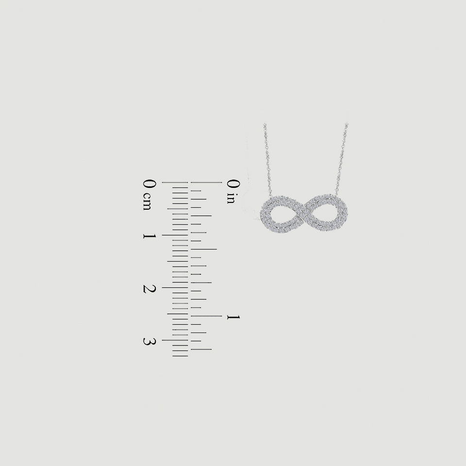 Accent Infinity Pendant Necklace