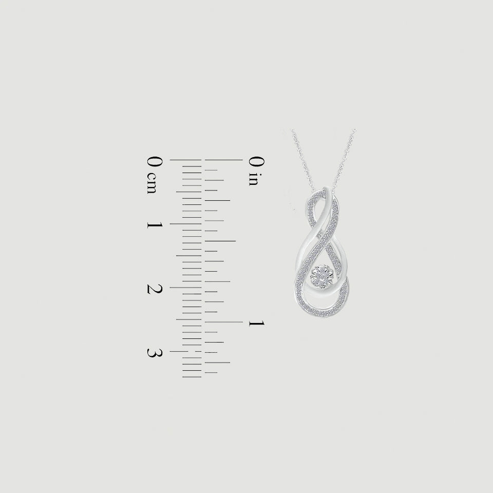 Intertwining Infinity Pendant Necklace