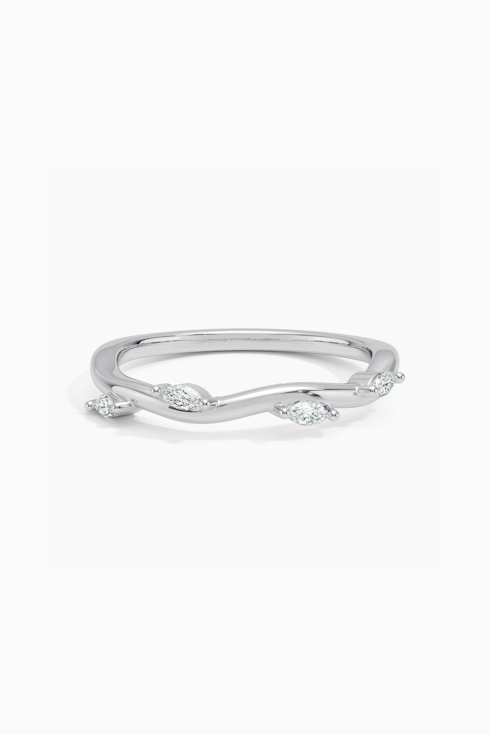 Marquise Shape Moissanite Simple Ring