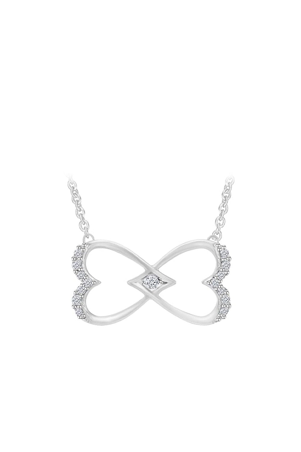 Interlocking Infinity Pendant Necklace