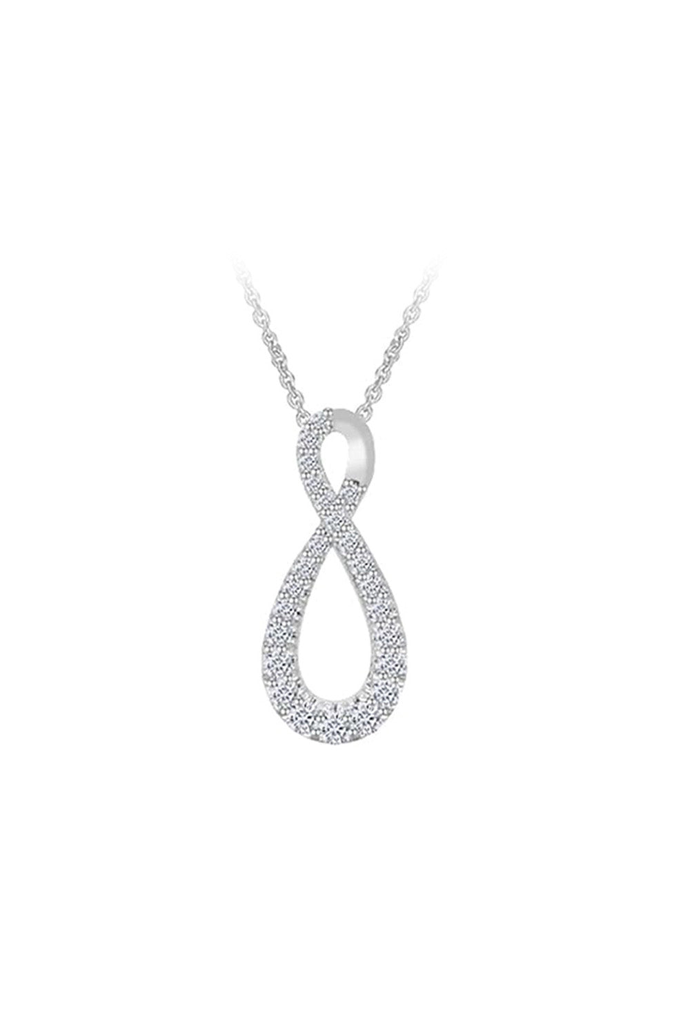 Round Infinity Pendant Necklace