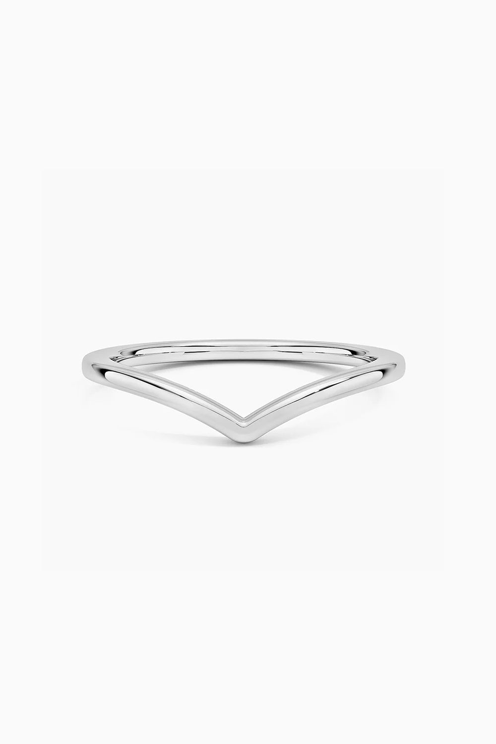 Curved V Shape Ring