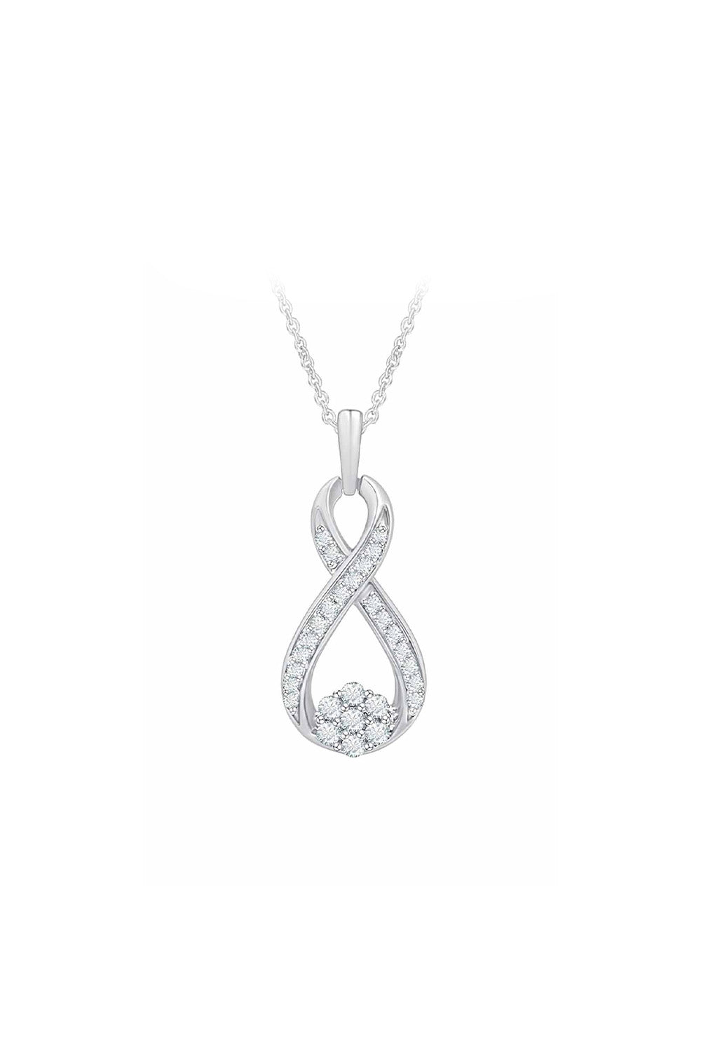 Round Shape Infinity Pendant Necklace