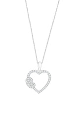 Knotted Heart Pendant Necklace.