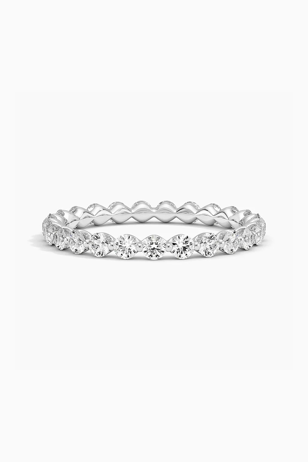 Round Moissanite Eternity Ring