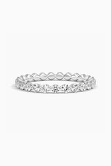 Round Moissanite Eternity Ring