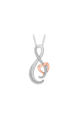 Infinity Heart Pendant Necklace