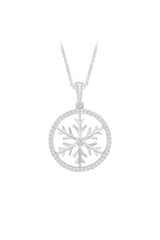 Branch Snowflake Pendant Necklace