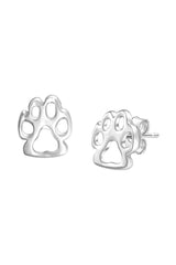 Paw Print Firction Back Stud