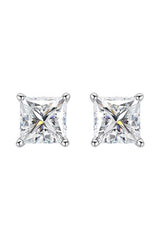 Round Cut Moissanite Solitaire Stud