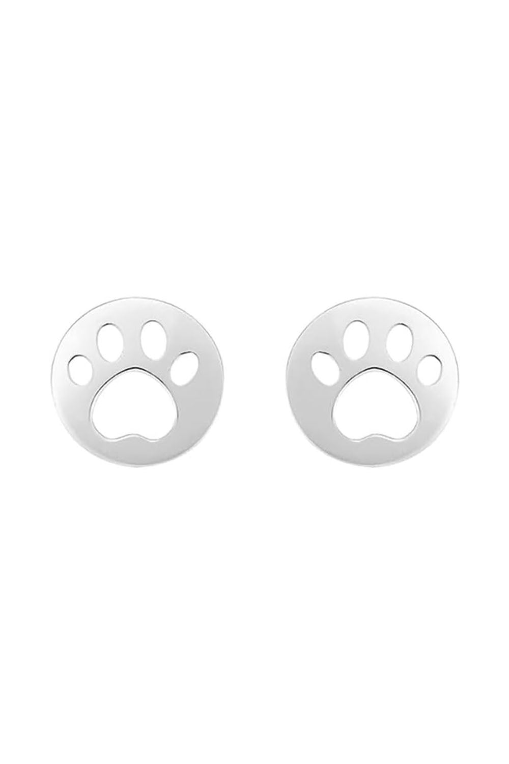 Paw Print Cutout Stud