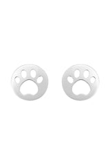 Paw Print Cutout Stud