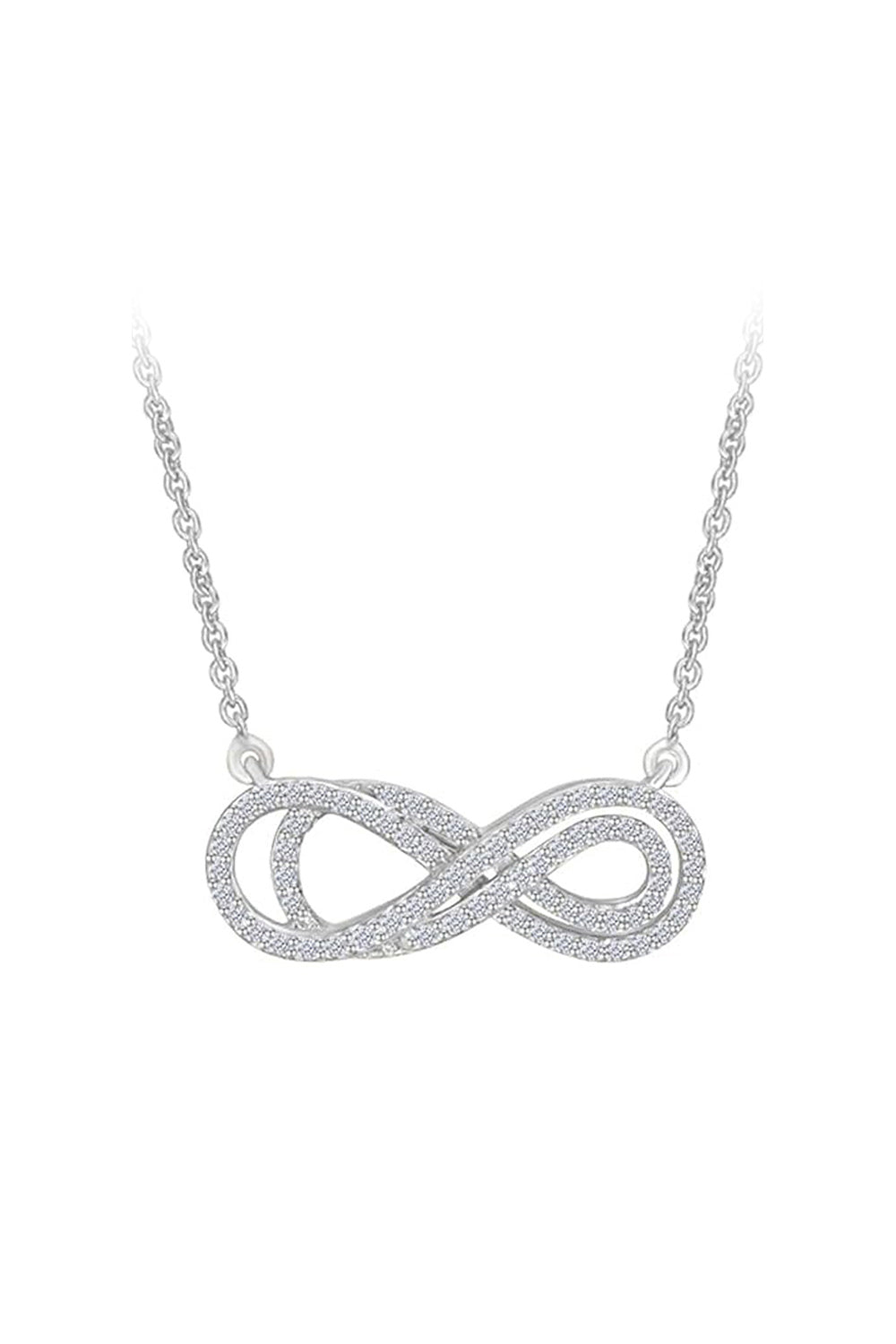 Layered Infinity Pendant Necklace